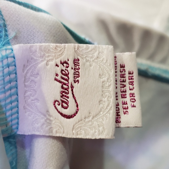 Candie's teal purple halter tankini Small - Picture 4 of 5